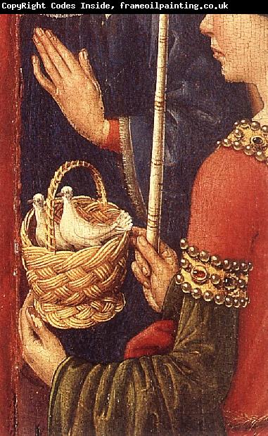 DARET, Jacques Altarpiece of the Virgin (detail) f